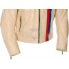 Steve McQueen Cream LE MAN Grand Prix Classic Armoured Biker Jacket